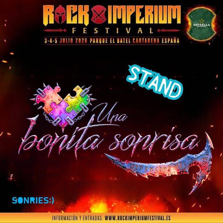 Una Bonita Sonrisa llega a Rock Imperium 2026 con stand y concierto benefico