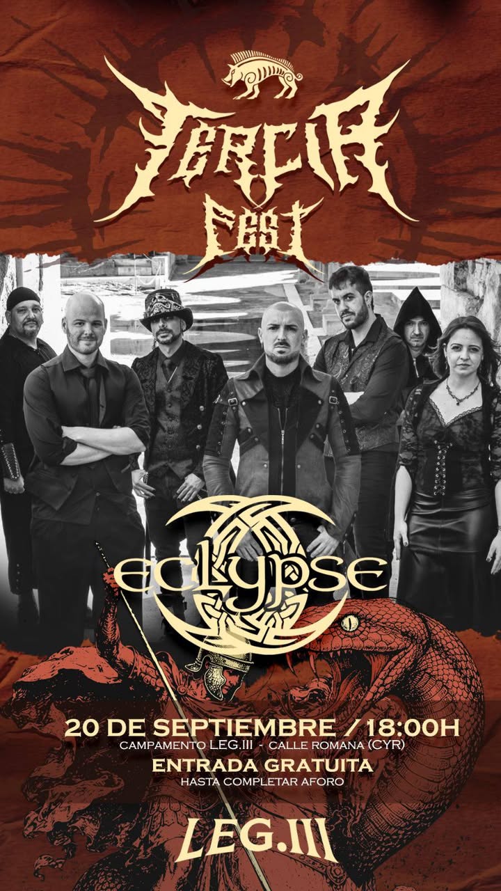 Eclypse tocará en Legio III Fest Cartagena el 20 de junio